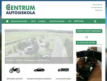 Tablet Screenshot of centrumautosiskola.hu